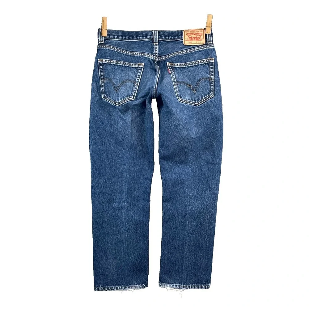 Vintage Levi's 505 Jeans Mens 34x26.5* Straight Fit 90s Workwear Y2K Streetwear - Picture 2 of 14